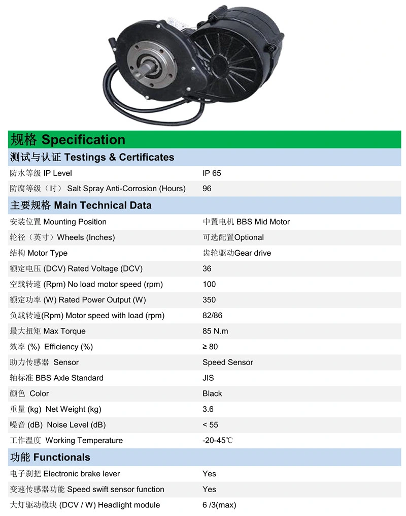 MID Drive Ebike Conversion Kit 48V 500W 1000W Torque E Bike Electric Bike Conversion Motor Kit