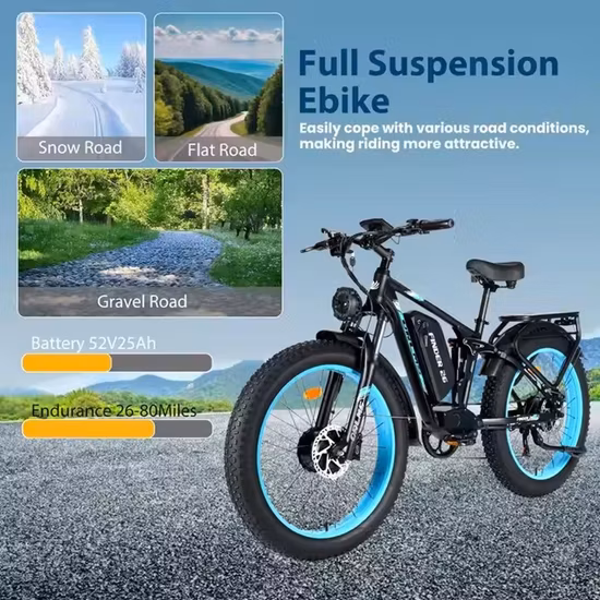 Bici elettrica pieghevole da 26